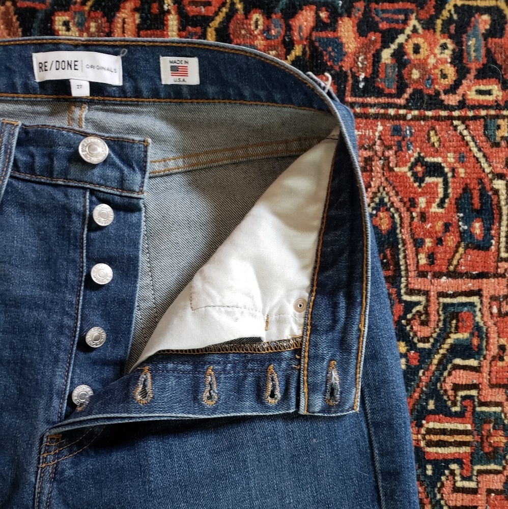 ReDone high waist slim denim 27